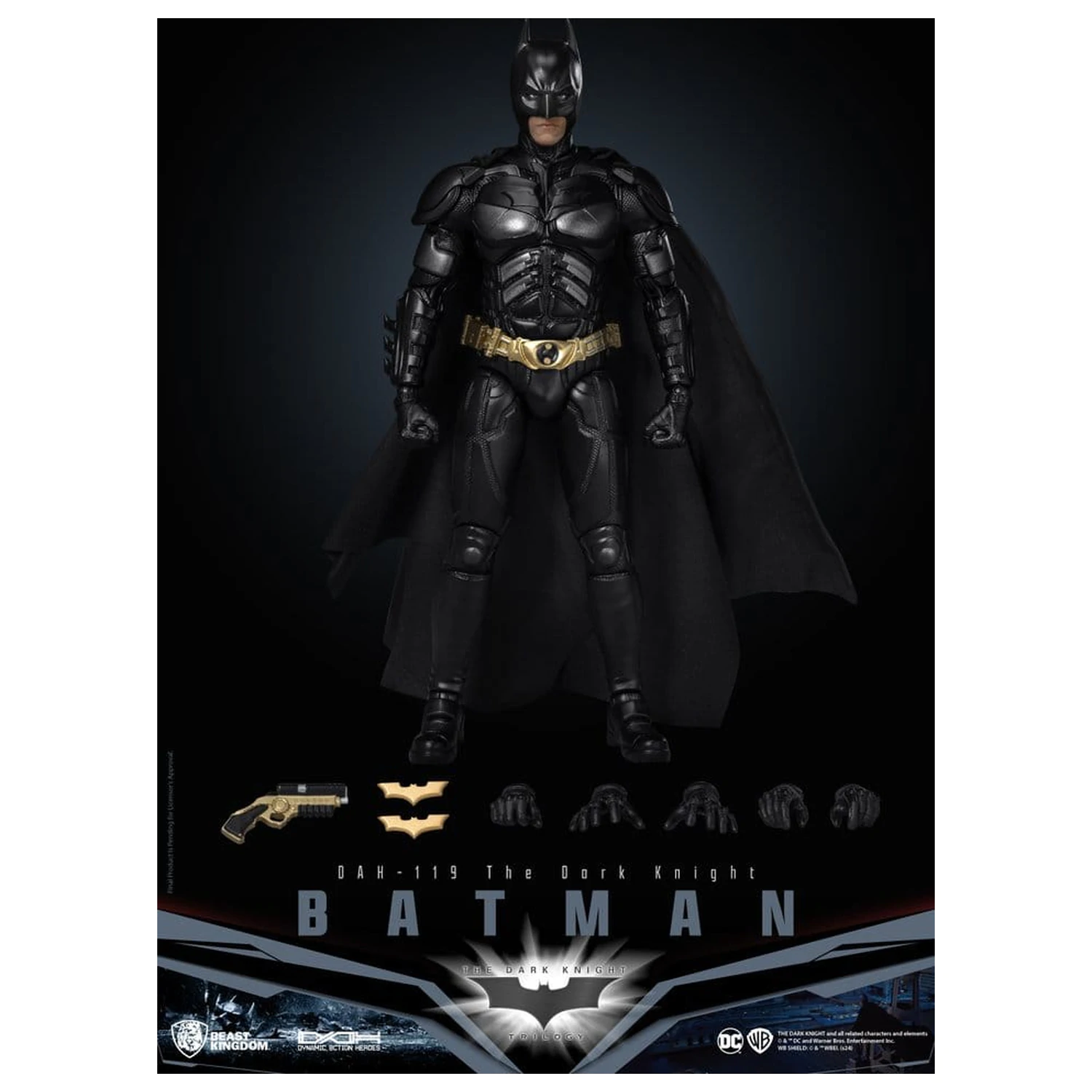 DC Comics Dynamic 8ction Heroes figurina de actiune Batman (The Dark Knight) 21 cm poza produsului