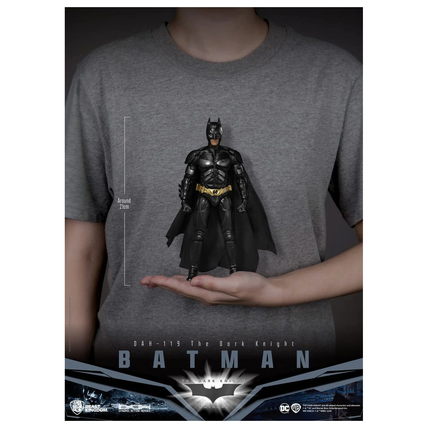 DC Comics Dynamic 8ction Heroes figurina de actiune Batman (The Dark Knight) 21 cm poza produsului