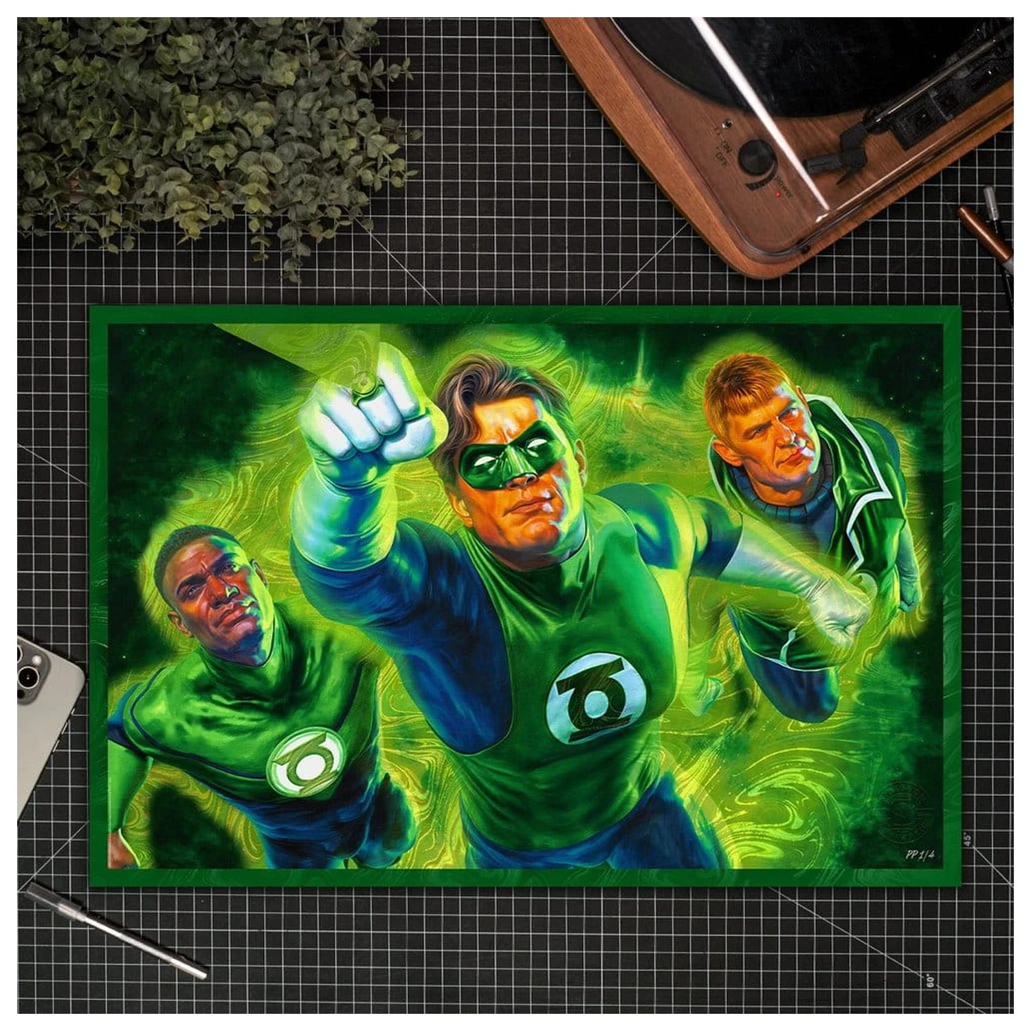 Print Fine Art DC Comics Green Lantern 61 x 41 cm - neframat poza produsului
