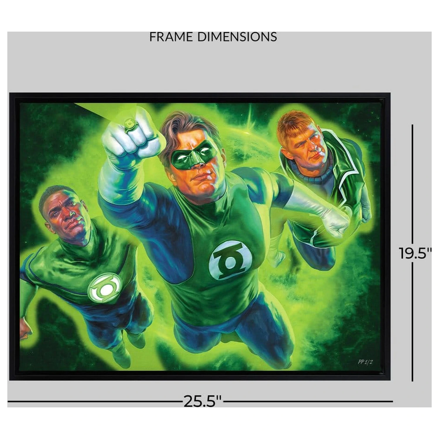 Print Fine Art DC Comics Green Lantern 61 x 41 cm - neframat poza produsului