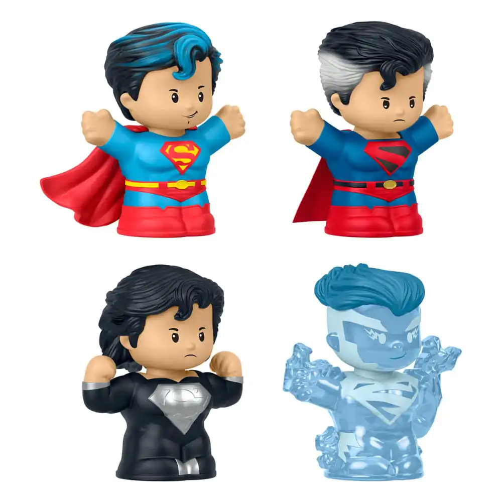 DC Comics Fisher-Price Little People Collector mini figurine pachet de 4 Superman: Through the Ages 7 cm poza produsului