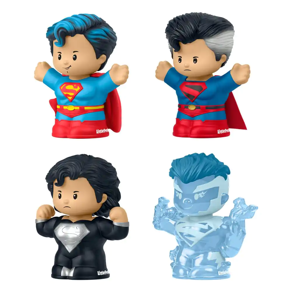 DC Comics Fisher-Price Little People Collector mini figurine pachet de 4 Superman: Through the Ages 7 cm poza produsului