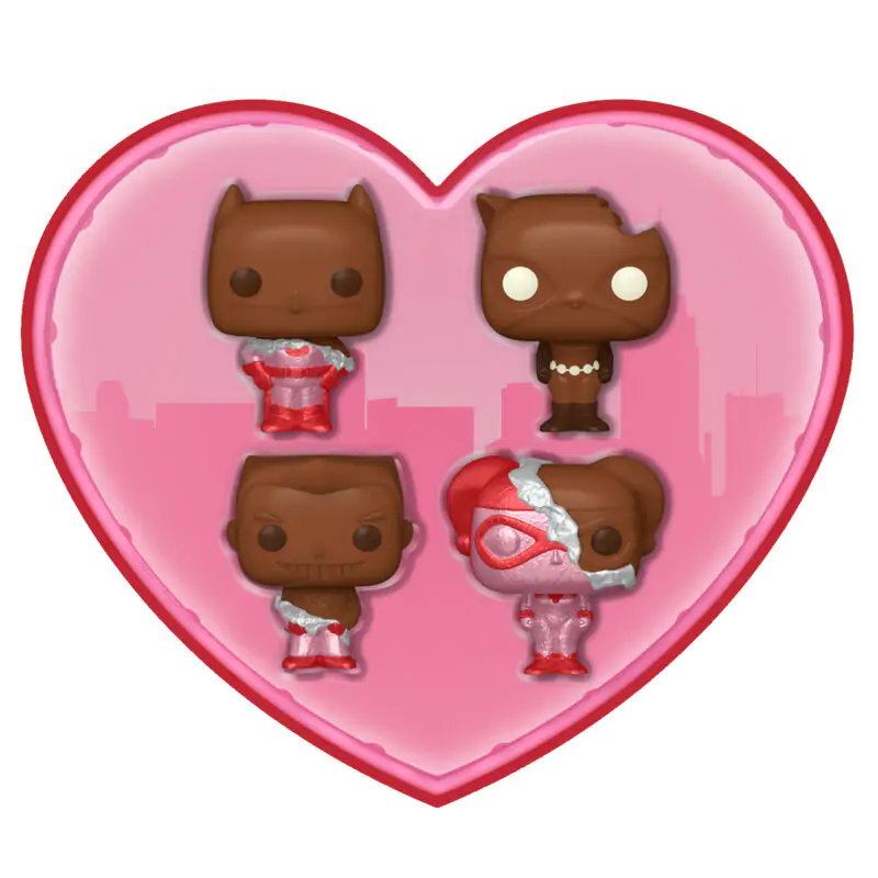 DC Valentines Pocket POP! Figurina de Vinil 4-Pack Choc 4 cm poza produsului