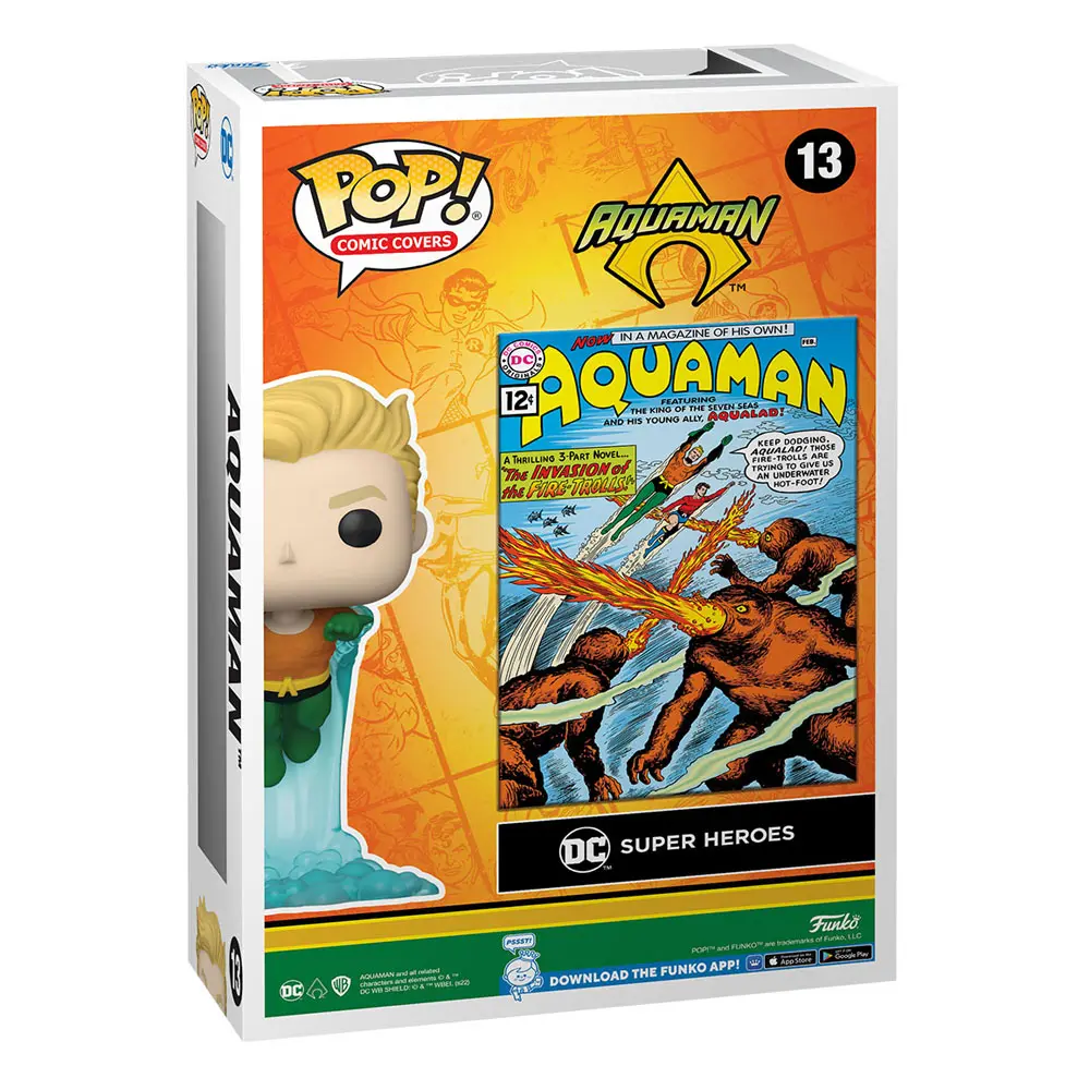 DC Comics POP! Copertă de benzi desenate Figurina de vinil Aquaman 9 cm poza produsului