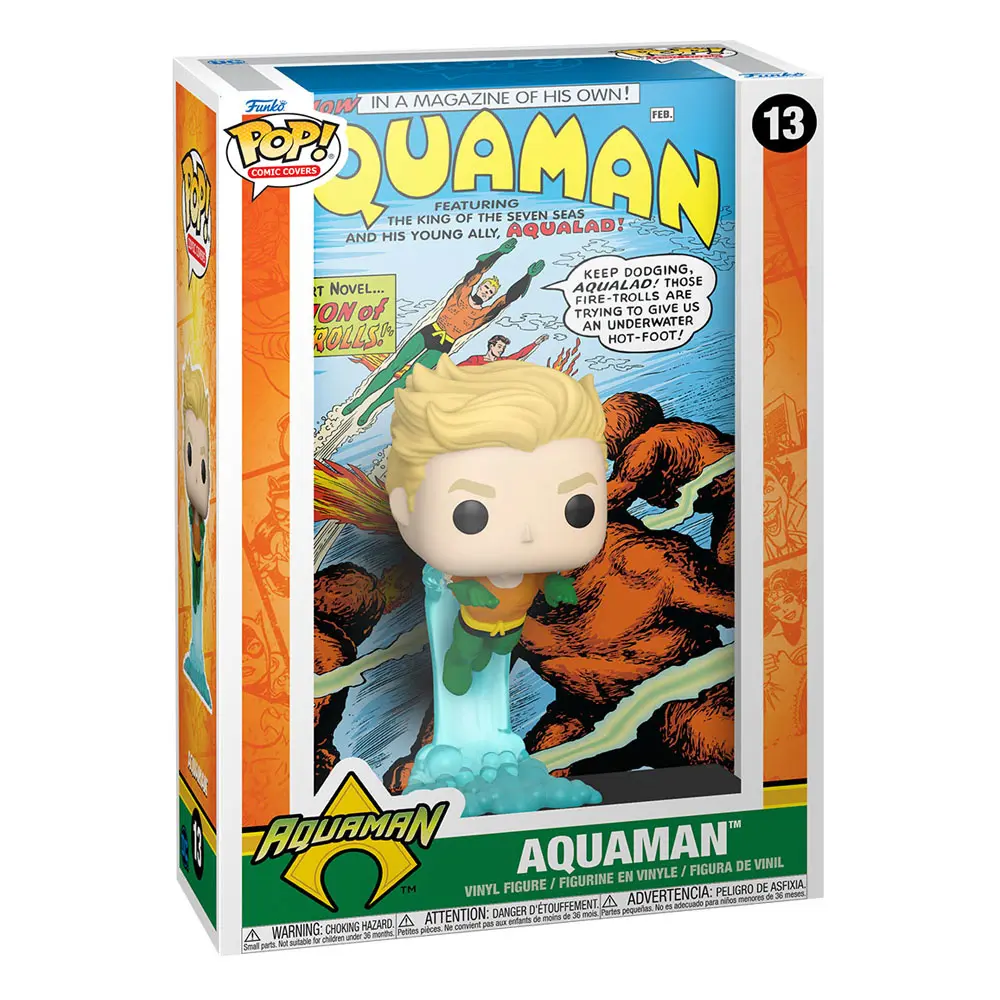 DC Comics POP! Copertă de benzi desenate Figurina de vinil Aquaman 9 cm poza produsului