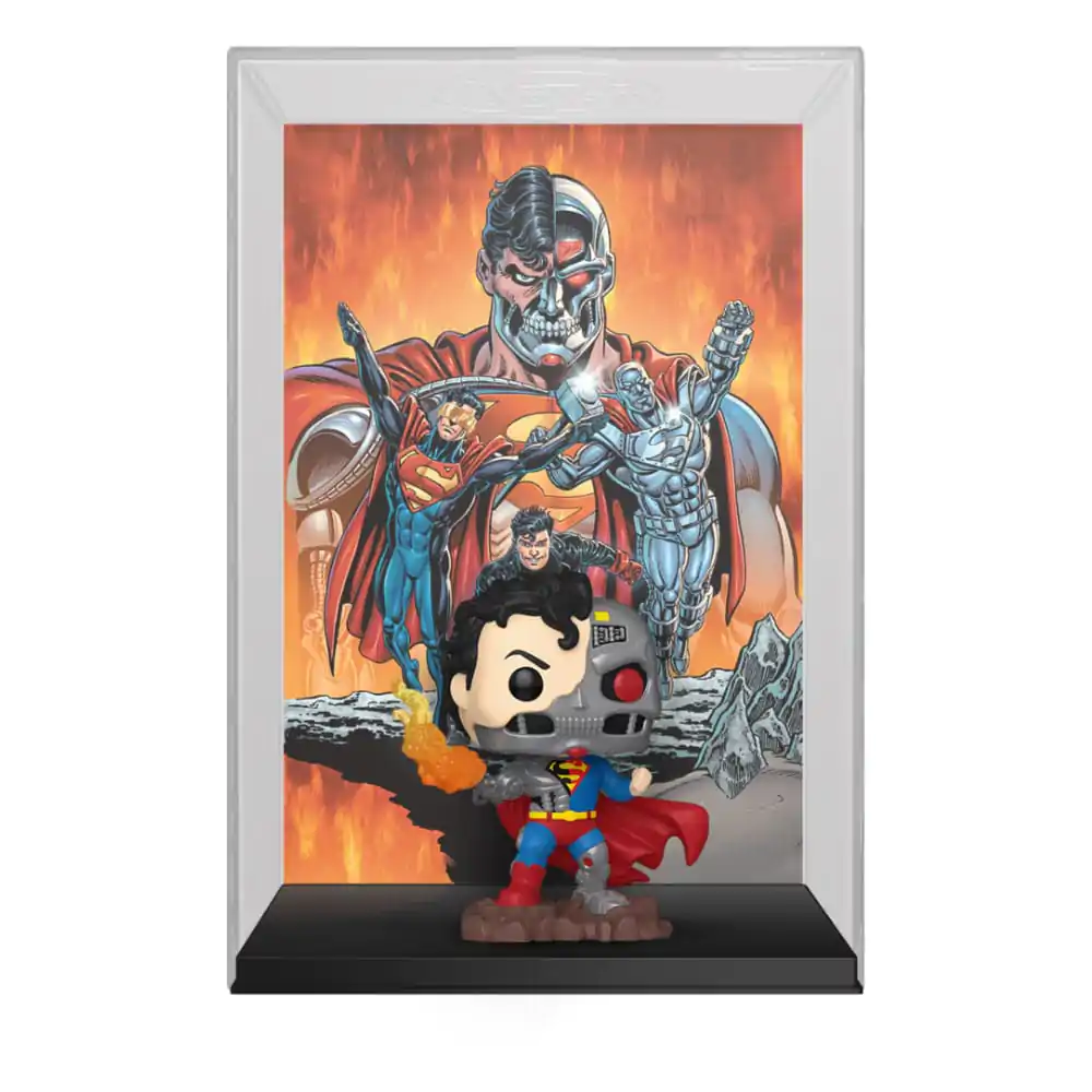 DC Comics Funko POP! Comic Cover Figurina de vinil Cyborg Superman 9 cm poza produsului