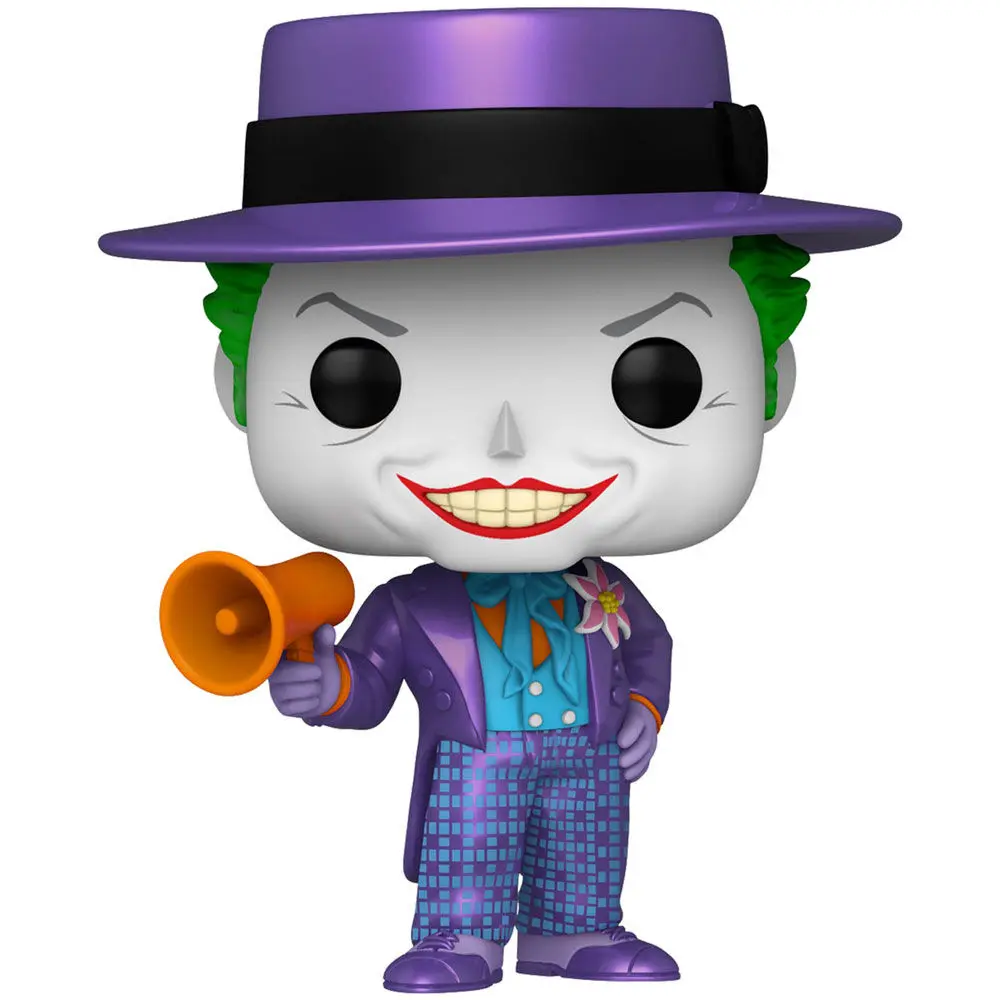 Figurină Funko POP DC Comics & cutie tricou Batman 89 Joker cu difuzor poza produsului