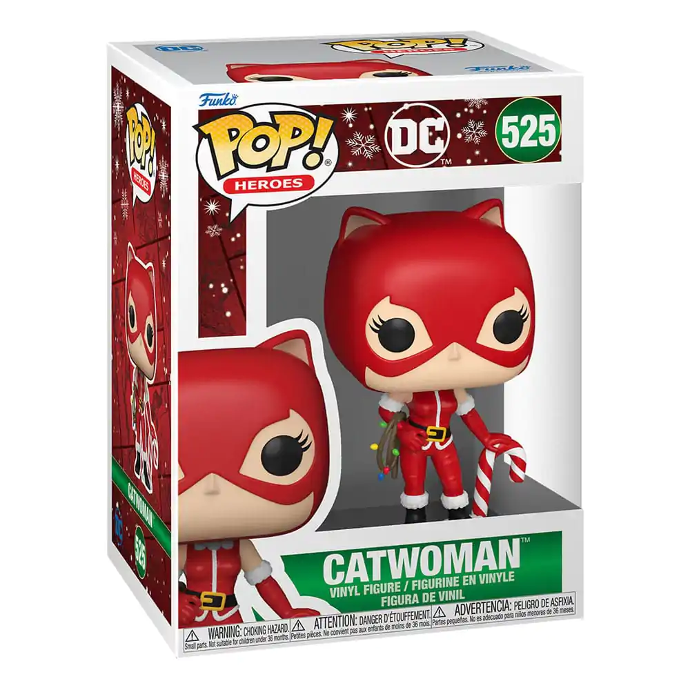 DC Comics Funko POP! Heroes figurină de vinil Holiday '24- Catwoman 9 cm poza produsului
