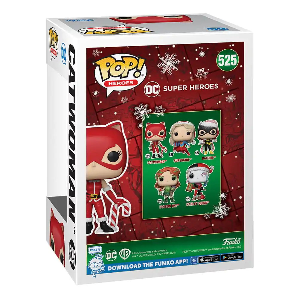 DC Comics Funko POP! Heroes figurină de vinil Holiday '24- Catwoman 9 cm poza produsului