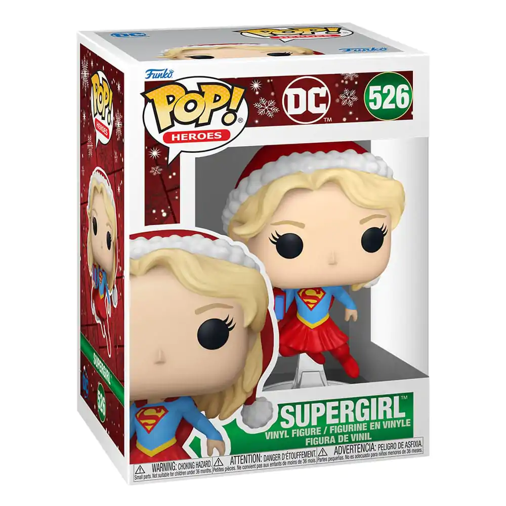 DC Comics Funko POP! Heroes figurină de vinil Holiday '24- Supergirl 9 cm poza produsului