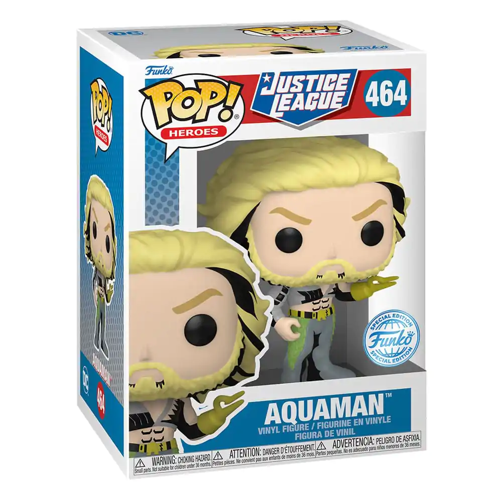 DC Comics POP! Heroes Figurina Vinyl JL Comic - Aquaman 9 cm poza produsului