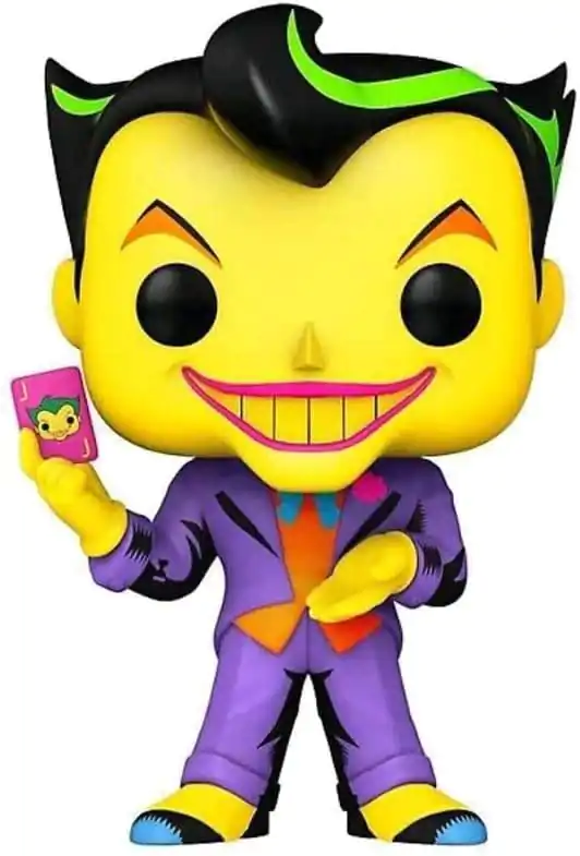 DC Comics Funko POP! Heroes figurină de vinil Joker (Black Light) 9 cm poza produsului