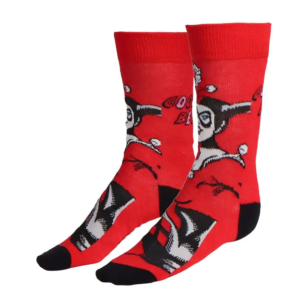 DC Comics Harley Quinn pachet 3 șosete pentru adulți poza produsului