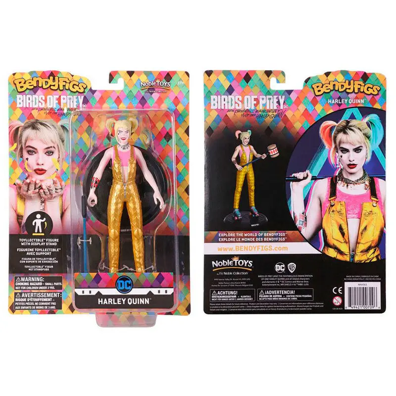 Figurină flexibilă DC Comics Bendyfigs Harley Quinn BOP cu ciocan 19 cm poza produsului