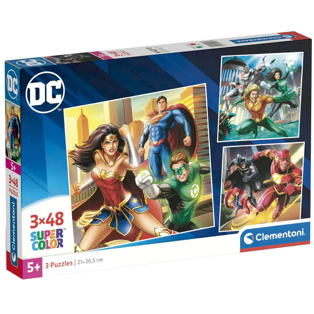 DC Comics Justice League puzzle 3x48 bucăți poza produsului