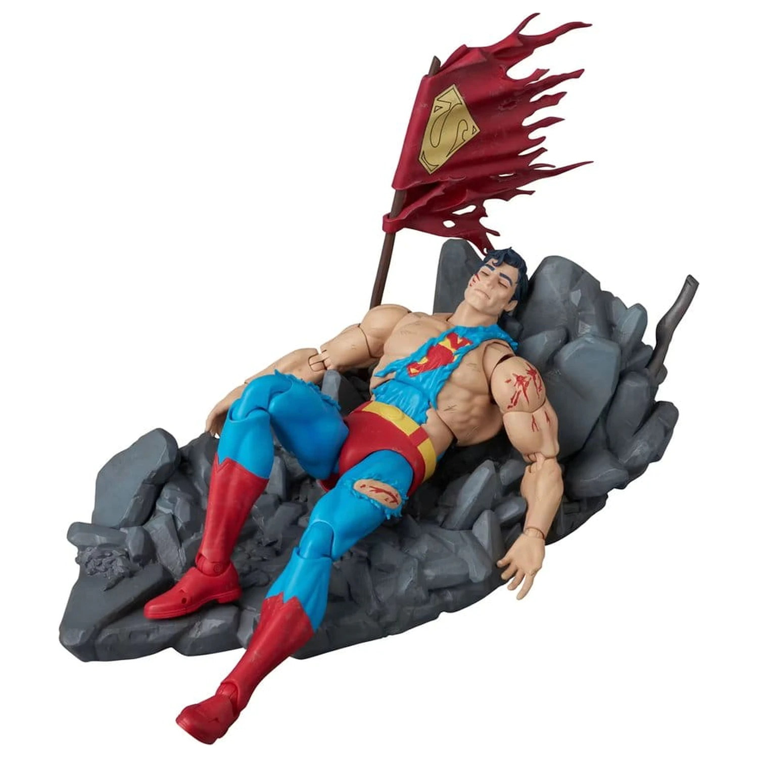 Figurina de actiune DC Comics MAFEX Superman (The Death of Superman) 16 cm poza produsului
