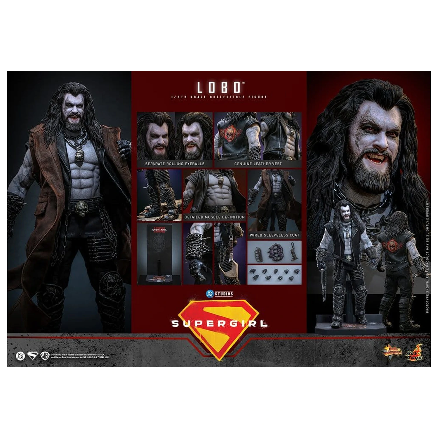 DC Comics Movie Masterpiece Figura de acțiune 1/6 Lobo 33 cm poza produsului