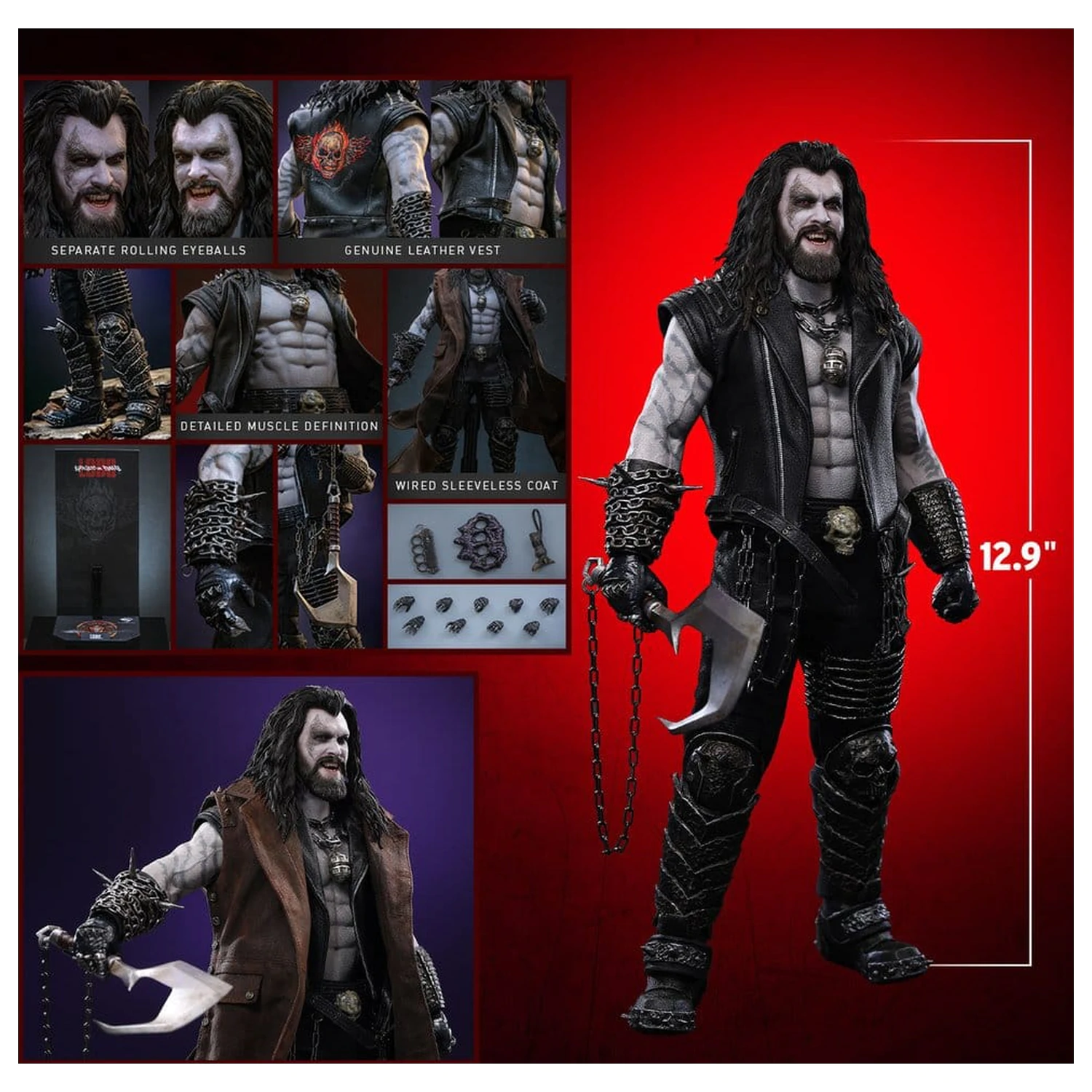 DC Comics Movie Masterpiece Figura de acțiune 1/6 Lobo 33 cm poza produsului