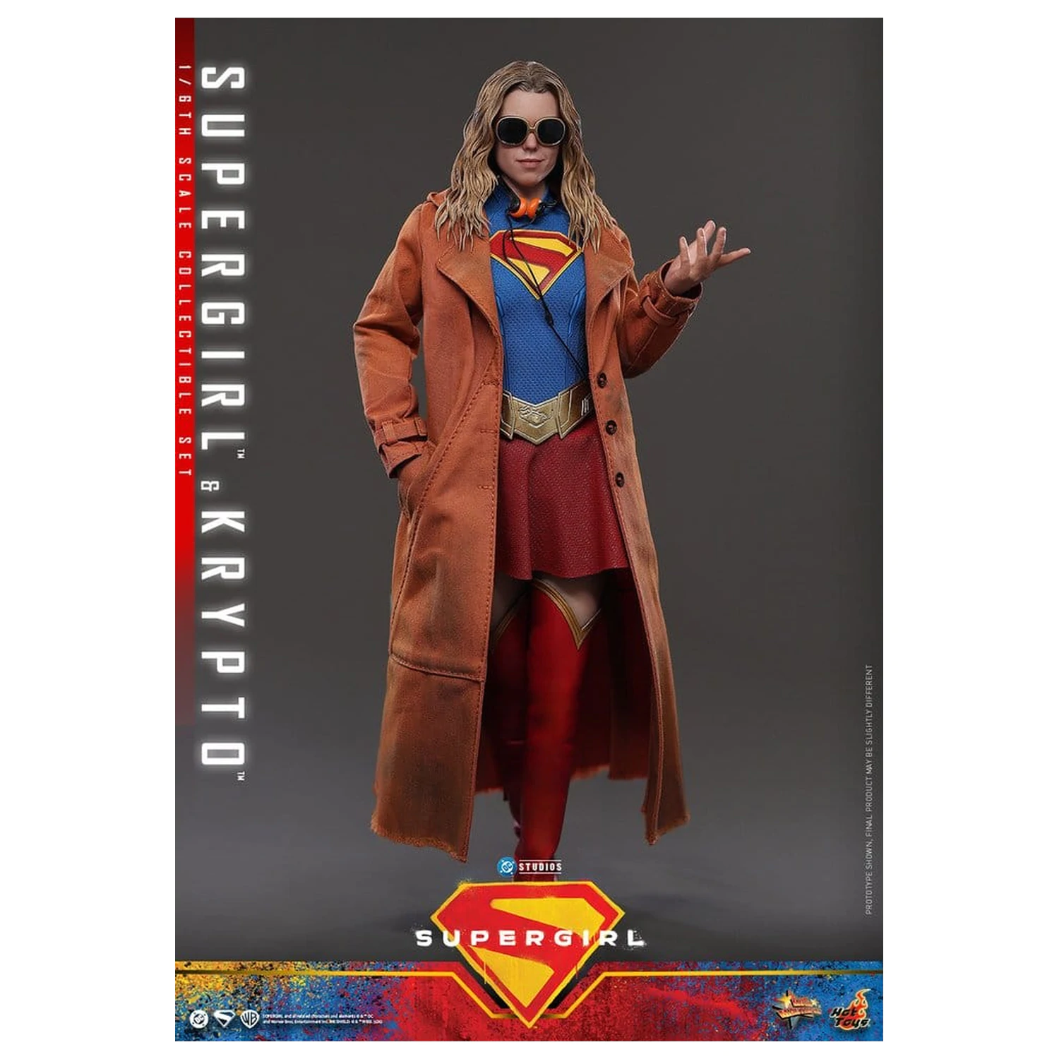 DC Comics Movie Masterpiece set figurine de acțiune Supergirl & Krypto 28 cm poza produsului
