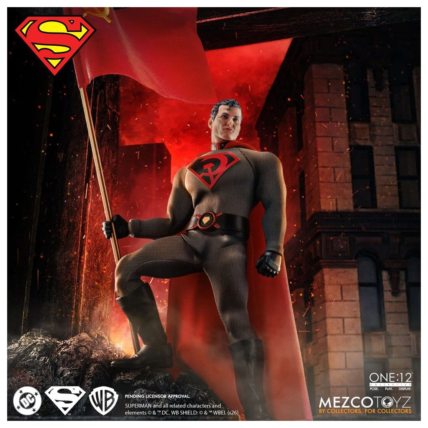 DC Comics One:12 Collective Figurina de actiune 1/12 Superman: Red Son 17 cm poza produsului