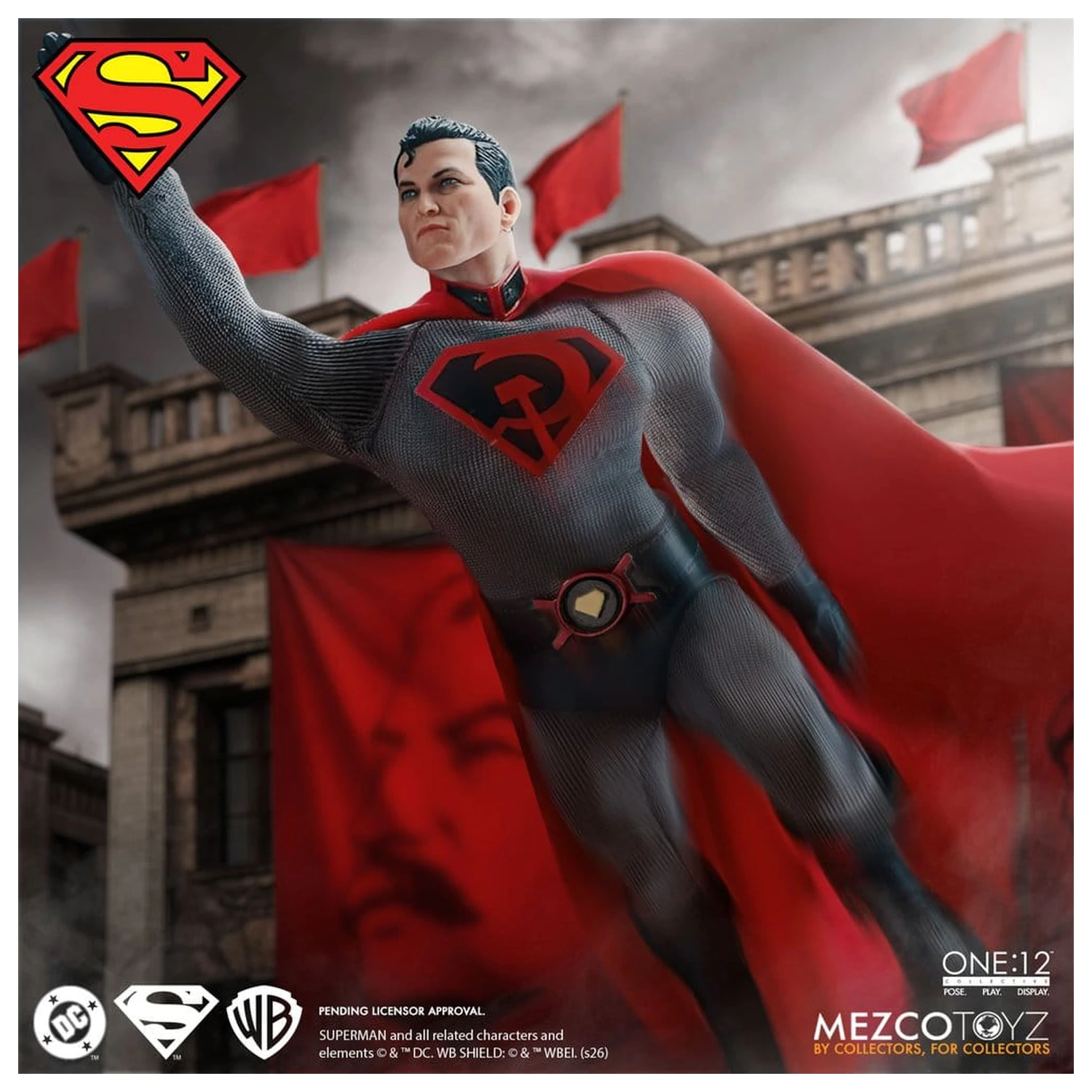 DC Comics One:12 Collective Figurina de actiune 1/12 Superman: Red Son 17 cm poza produsului