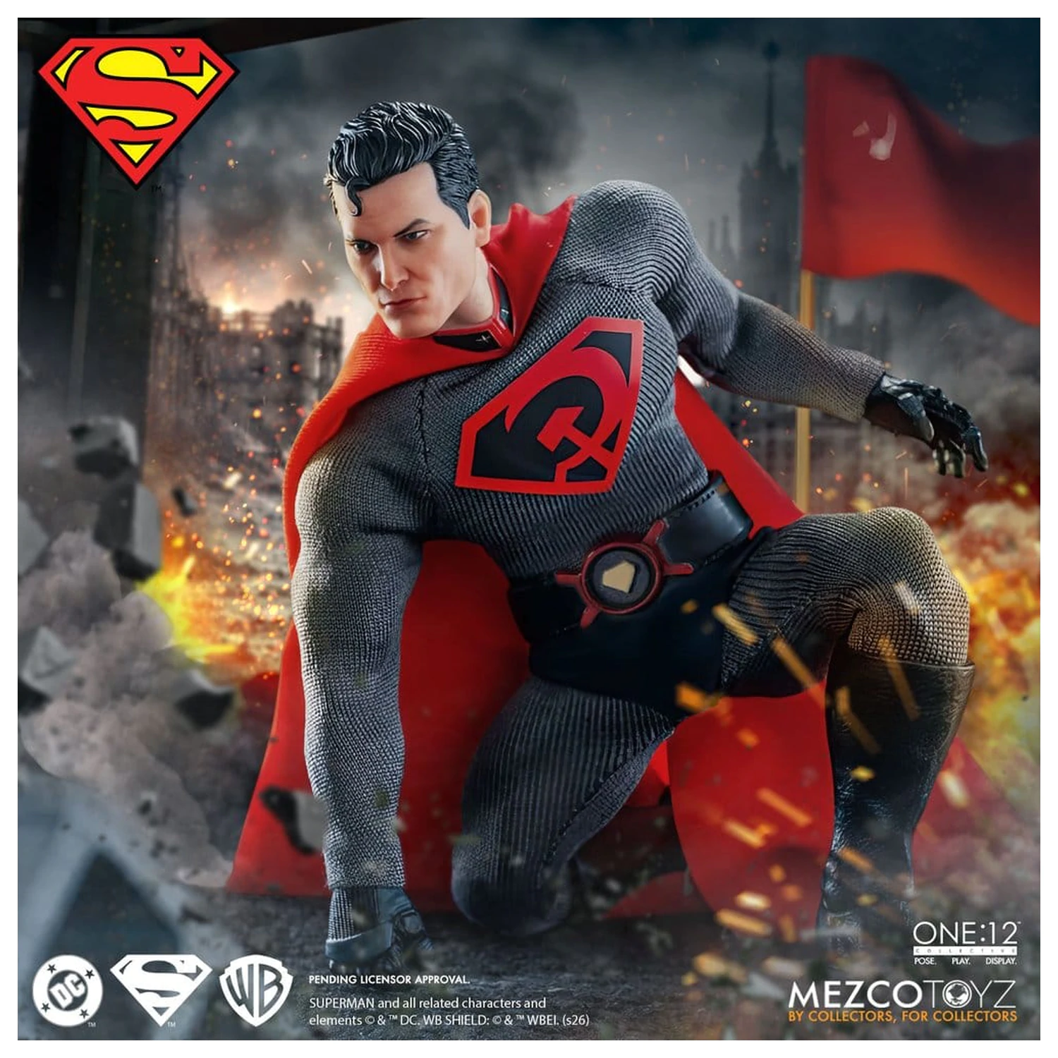 DC Comics One:12 Collective Figurina de actiune 1/12 Superman: Red Son 17 cm poza produsului