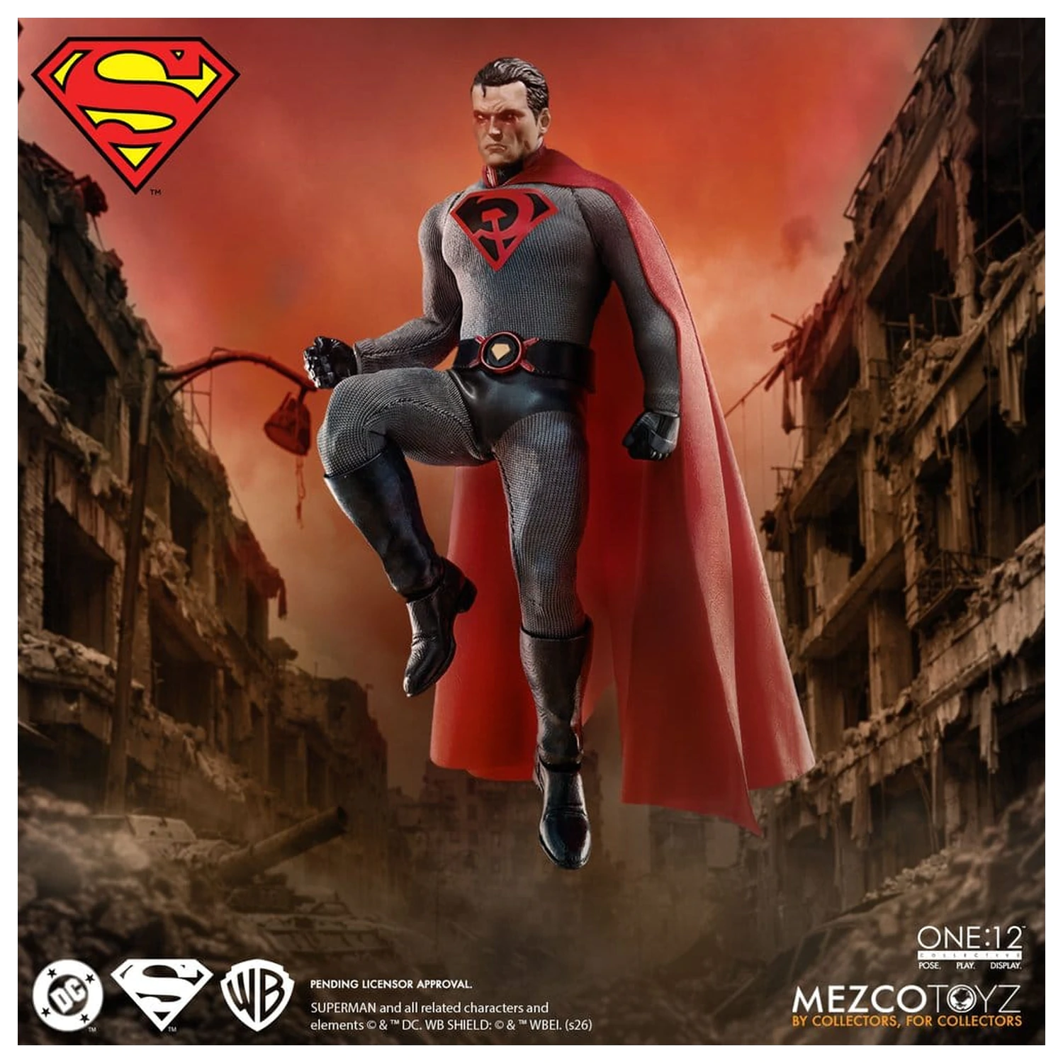 DC Comics One:12 Collective Figurina de actiune 1/12 Superman: Red Son 17 cm poza produsului