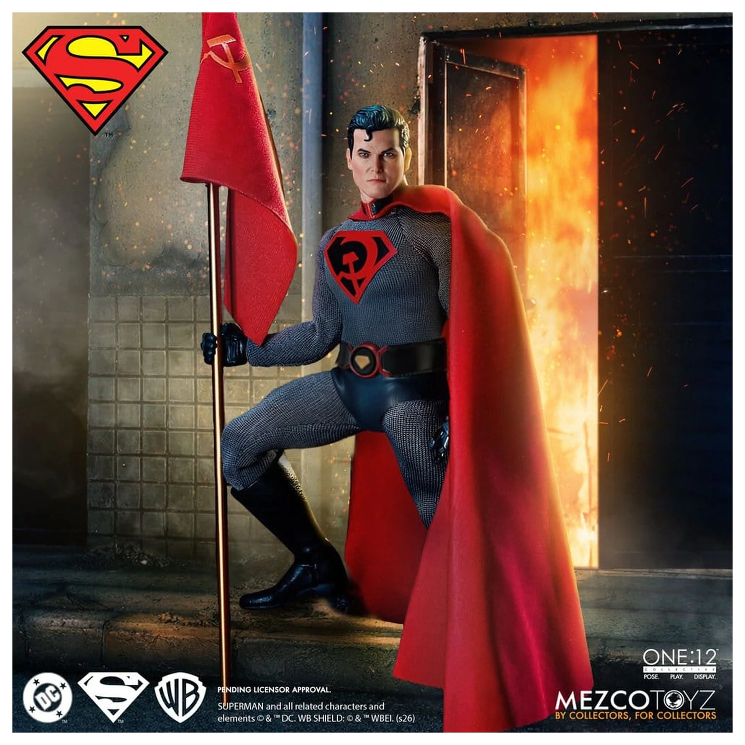 DC Comics One:12 Collective Figurina de actiune 1/12 Superman: Red Son 17 cm poza produsului