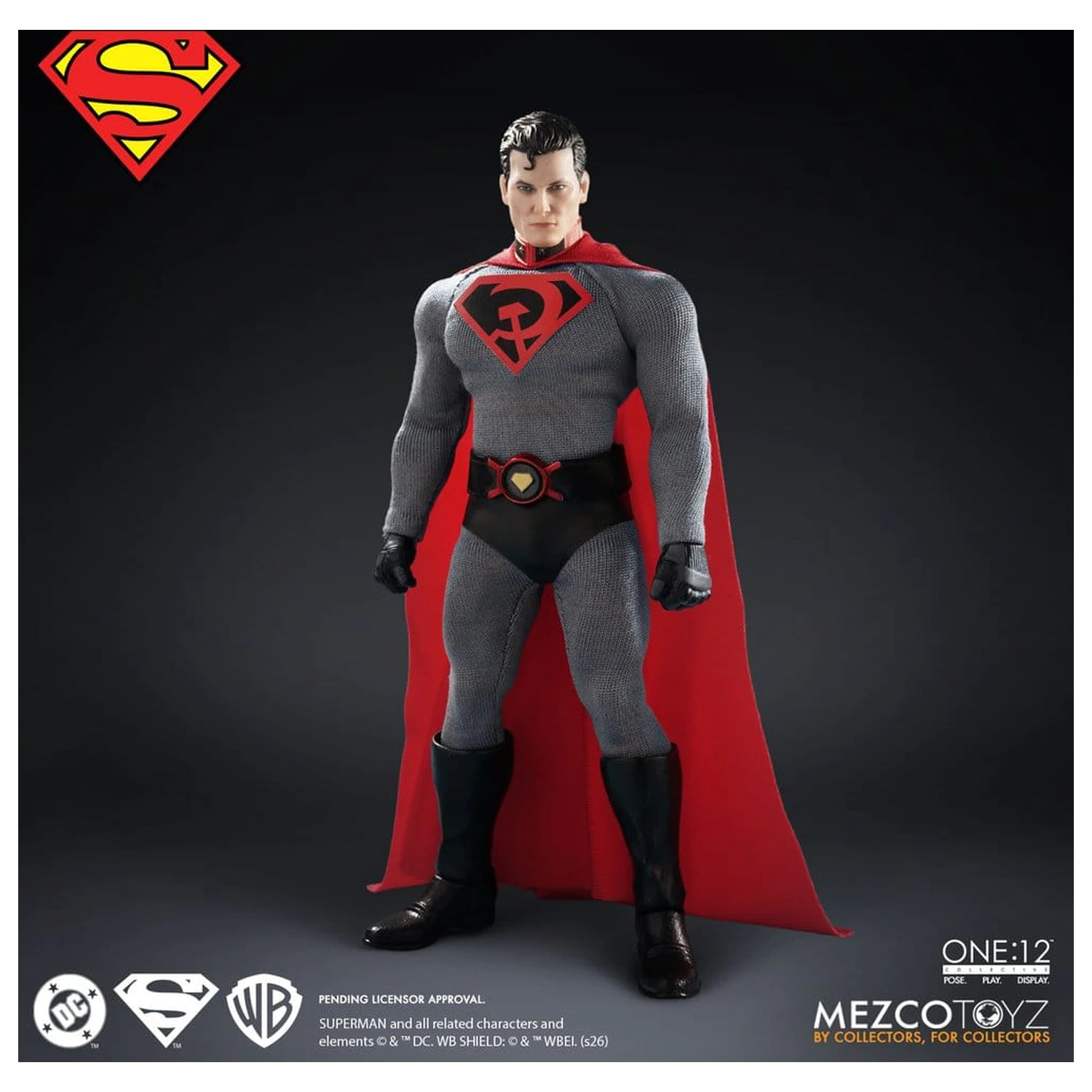 DC Comics One:12 Collective Figurina de actiune 1/12 Superman: Red Son 17 cm poza produsului