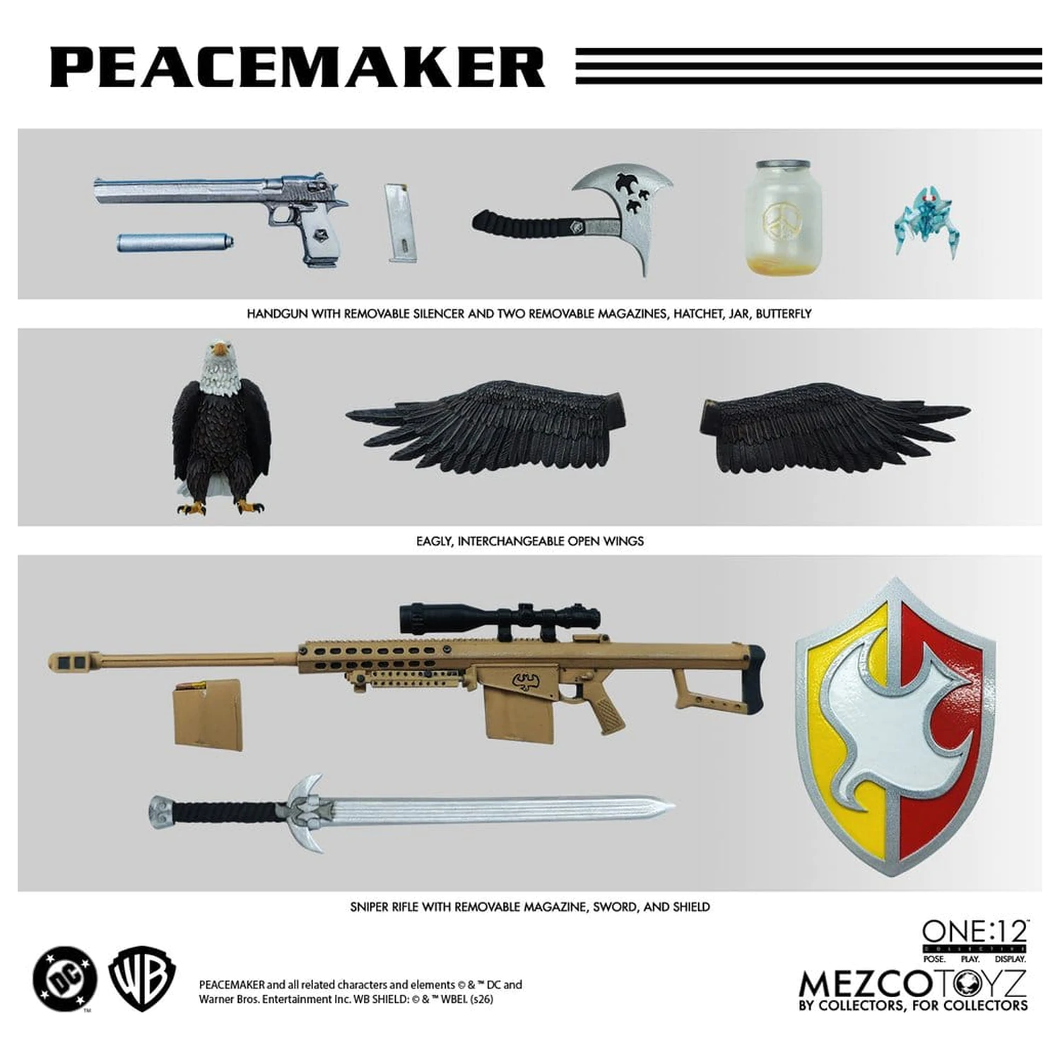 DC Comics One:12 Collective Figurina de actiune 1/12 Peacemaker 17 cm poza produsului