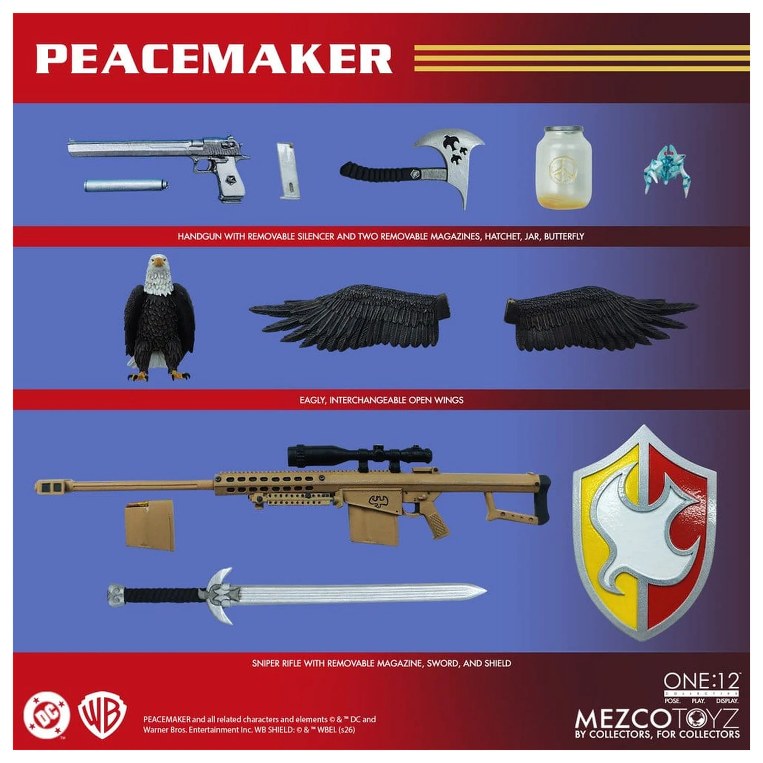 DC Comics One:12 Collective Figurina de actiune 1/12 Peacemaker 17 cm poza produsului