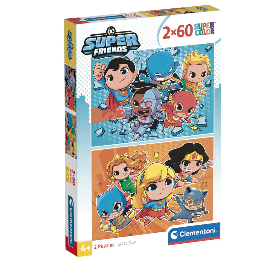 DC Comics puzzle 2x60 piese poza produsului