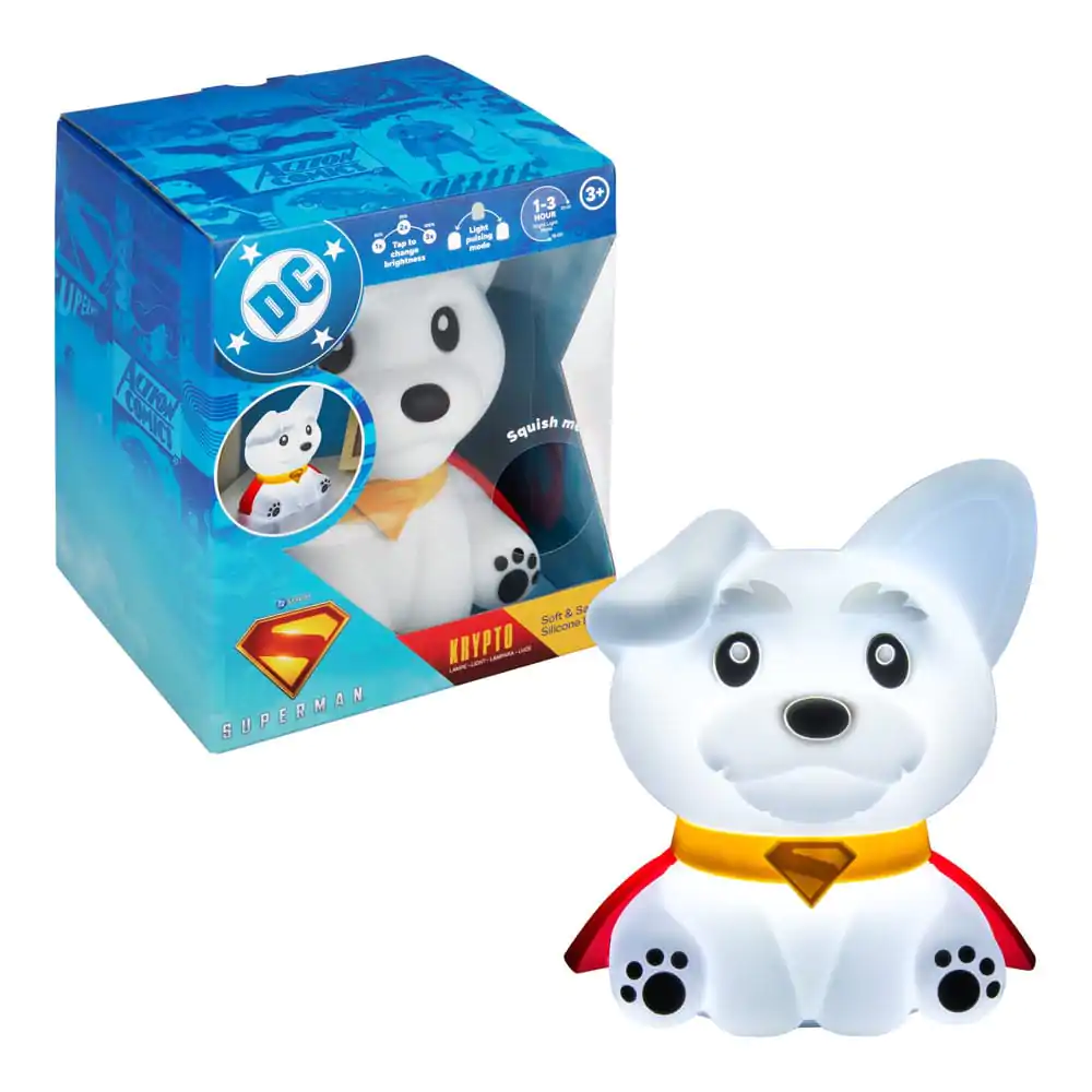 DC Comics Squishy Glo Silicon Light Superman Krypto 17 cm poza produsului
