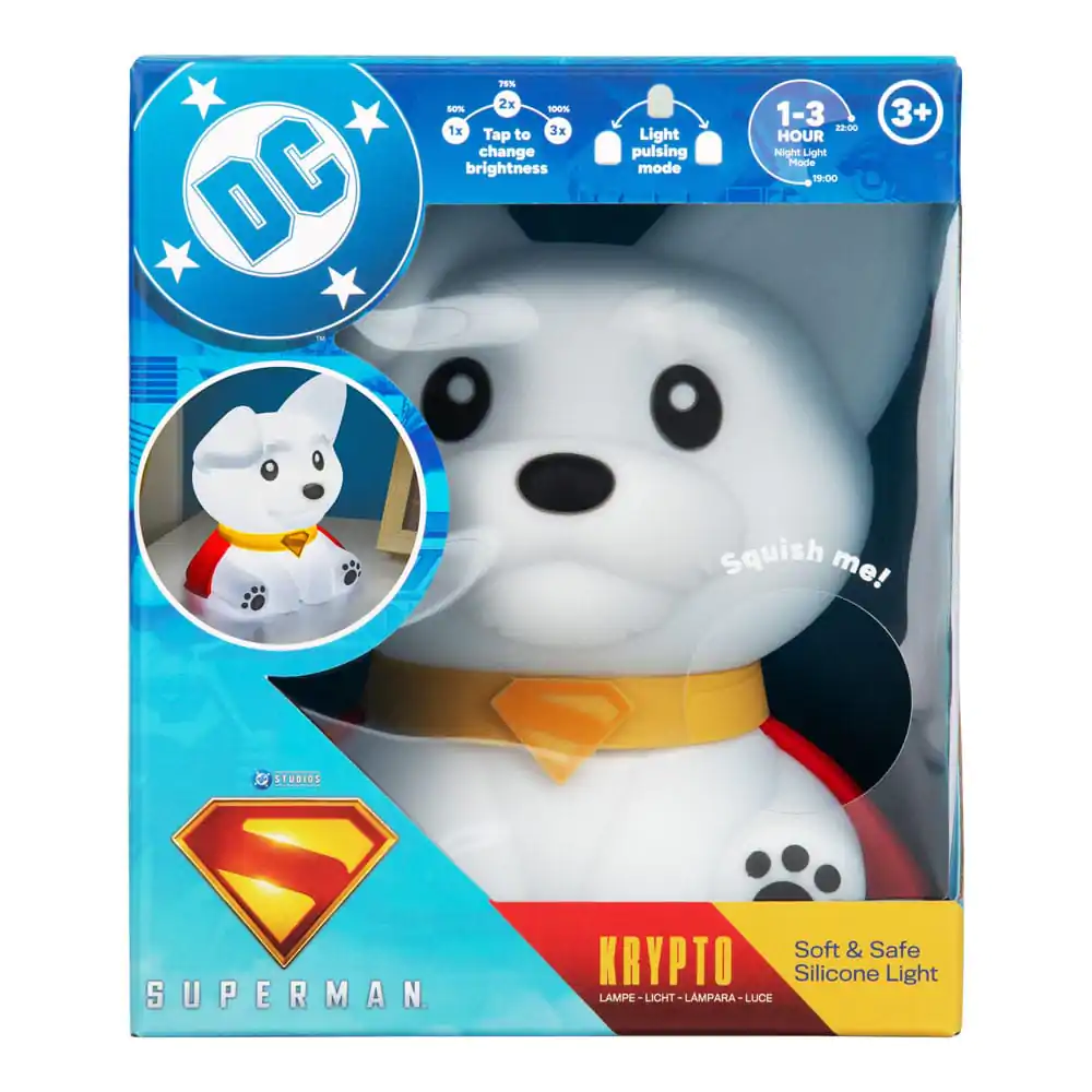 DC Comics Squishy Glo Silicon Light Superman Krypto 17 cm poza produsului