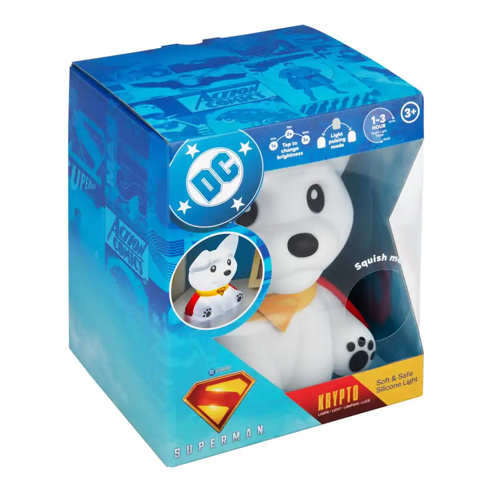 DC Comics Squishy Glo Silicon Light Superman Krypto 17 cm poza produsului