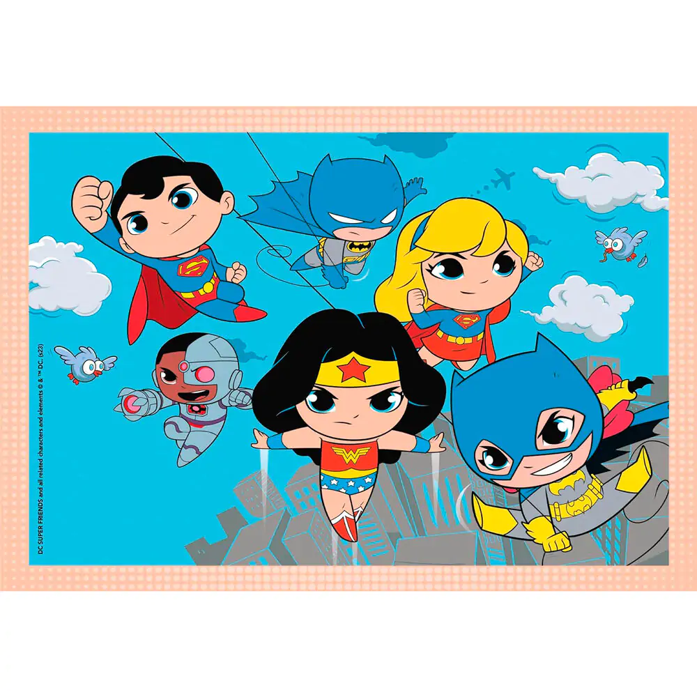 DC Comics Superfriends puzzle 12-16-20-24 piese poza produsului
