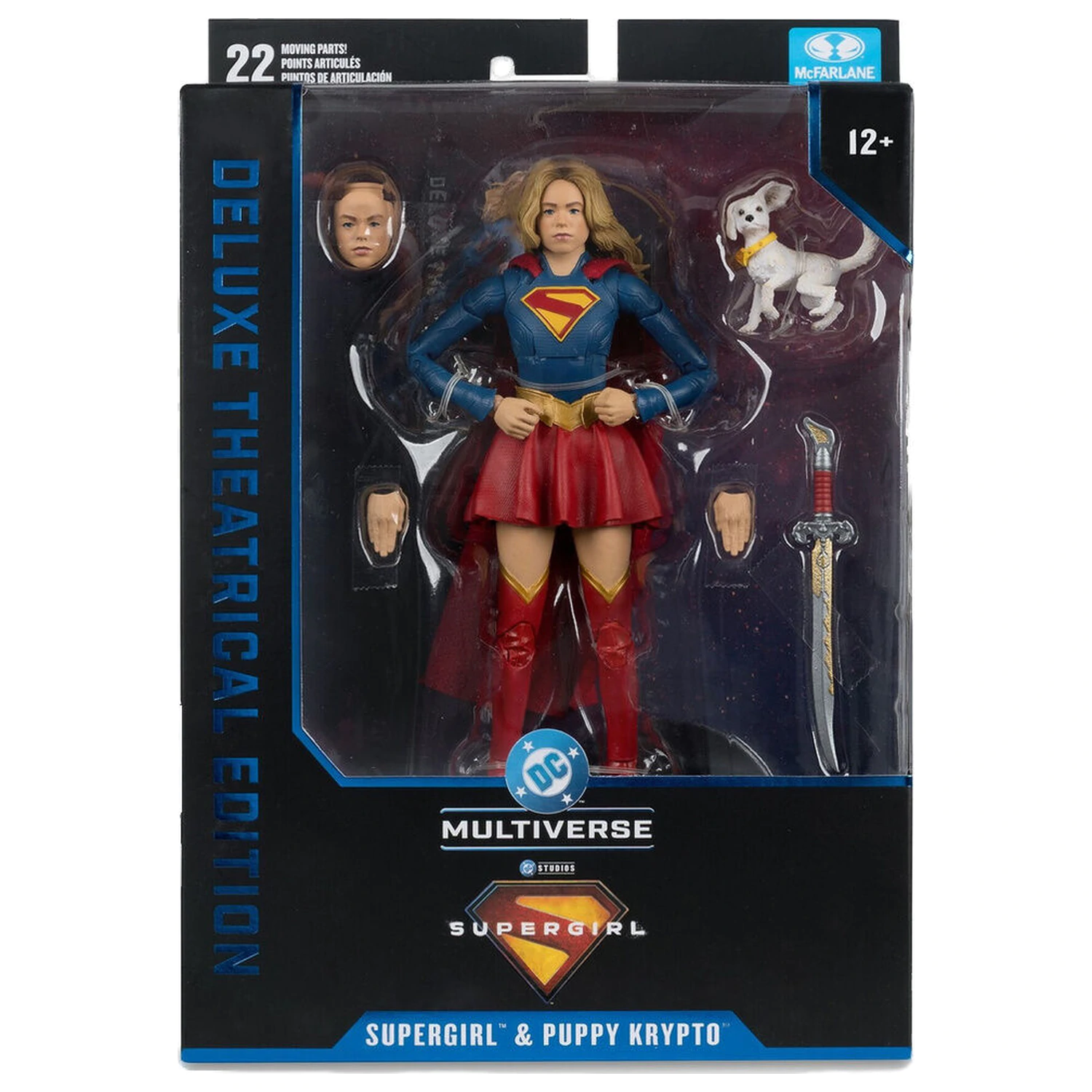 DC Comics Supergirl Deluxe Theatrical Edition figurina Supergirl & Puppy Krypto de 18cm poza produsului