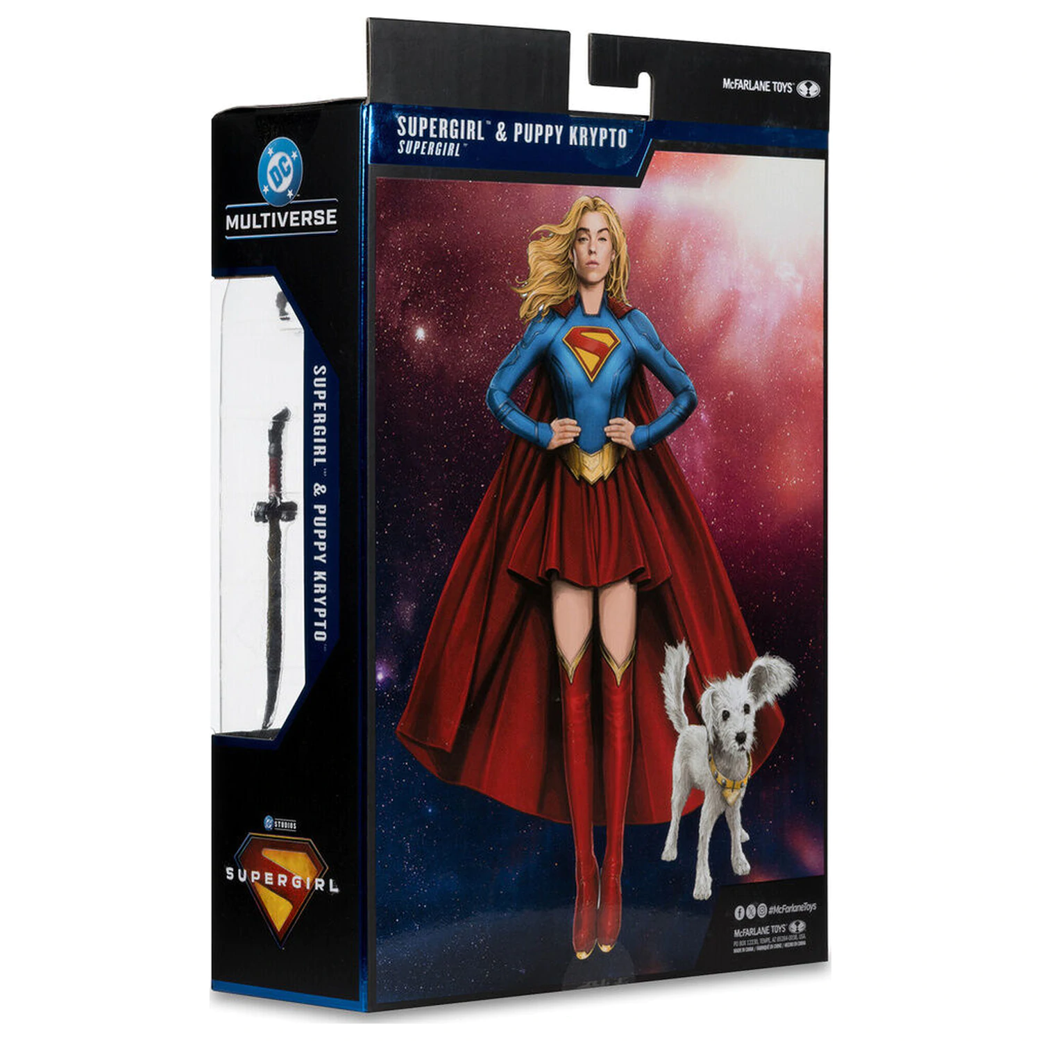 DC Comics Supergirl Deluxe Theatrical Edition figurina Supergirl & Puppy Krypto de 18cm poza produsului