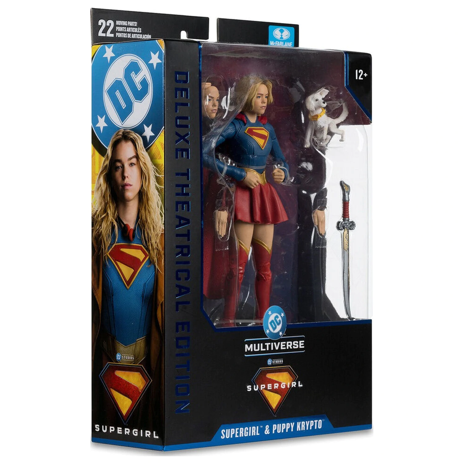 DC Comics Supergirl Deluxe Theatrical Edition figurina Supergirl & Puppy Krypto de 18cm poza produsului