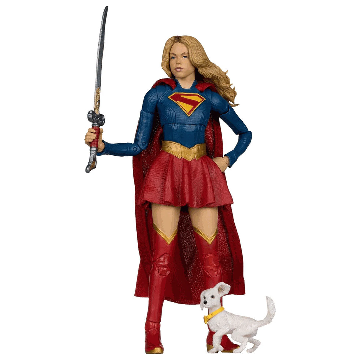 DC Comics Supergirl Deluxe Theatrical Edition figurina Supergirl & Puppy Krypto de 18cm poza produsului