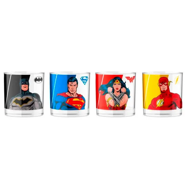 DC Comics Set 4 pahare shot poza produsului