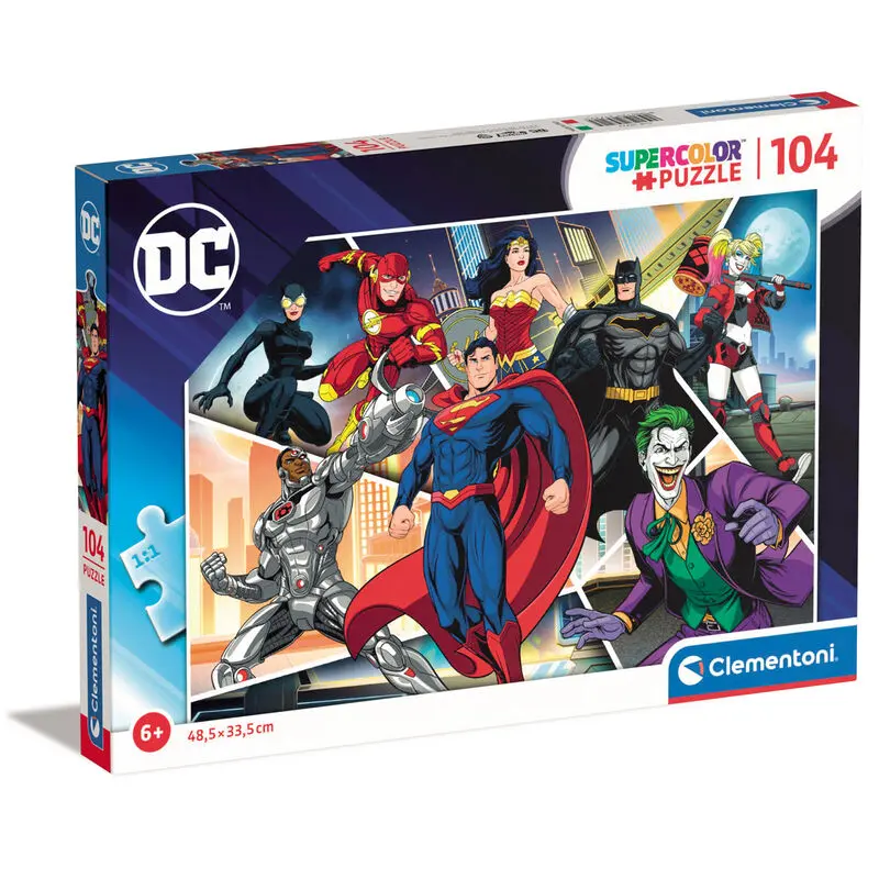 Puzzle DC Comics Superheros 104 piese poza produsului