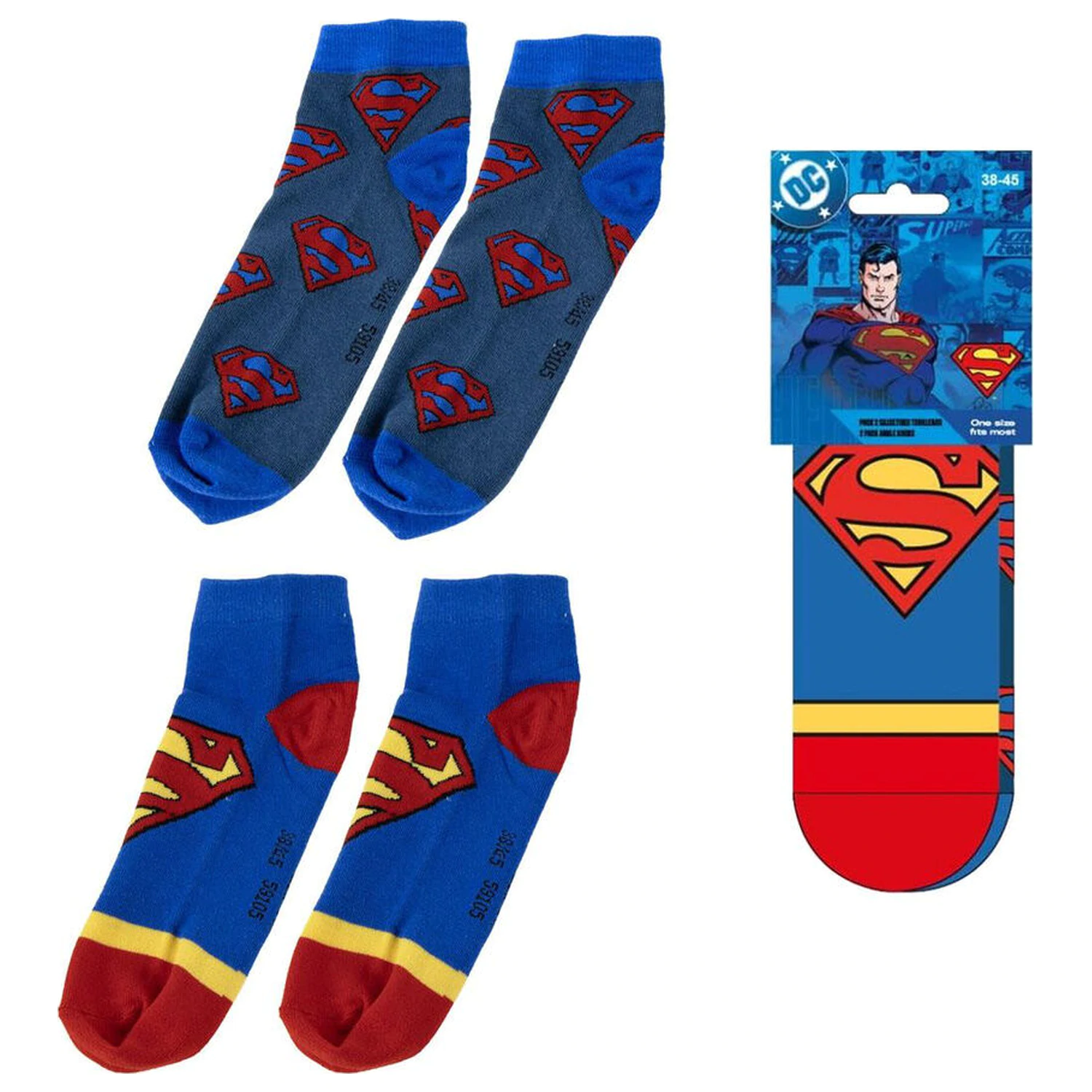 DC Comics Superman set pentru adulti cu 2 sosete poza produsului