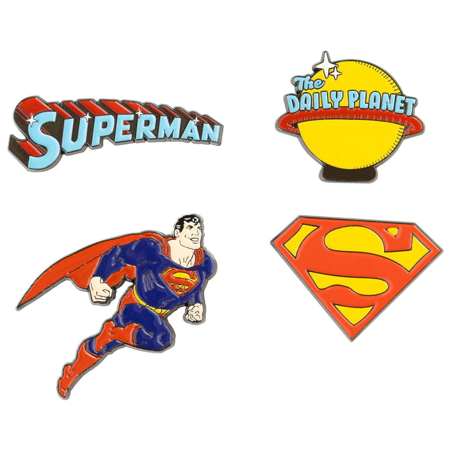 DC Comics Superman set de 4 insigne poza produsului