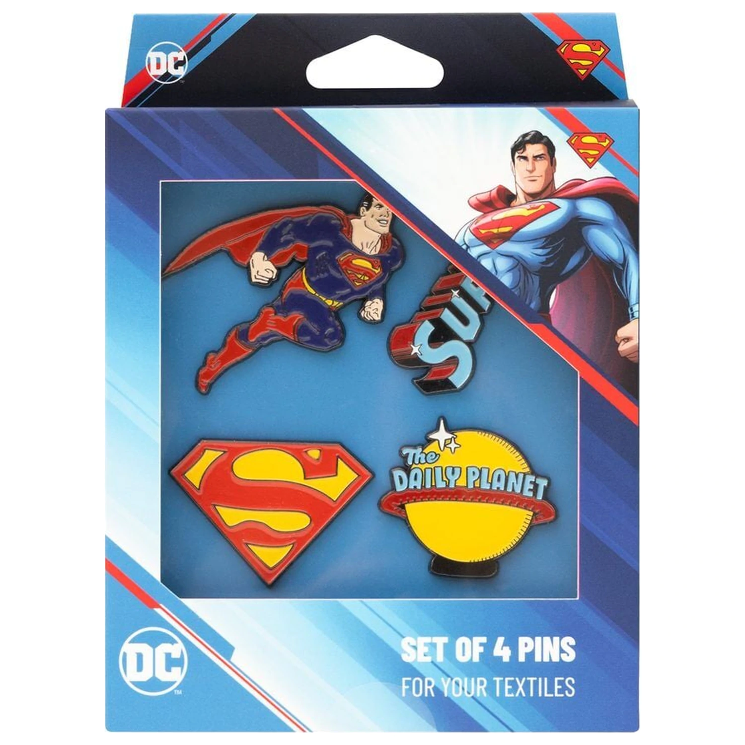DC Comics Superman set de 4 insigne poza produsului
