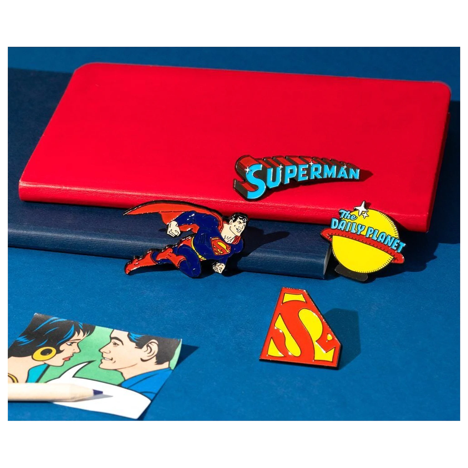 DC Comics Superman set de 4 insigne poza produsului