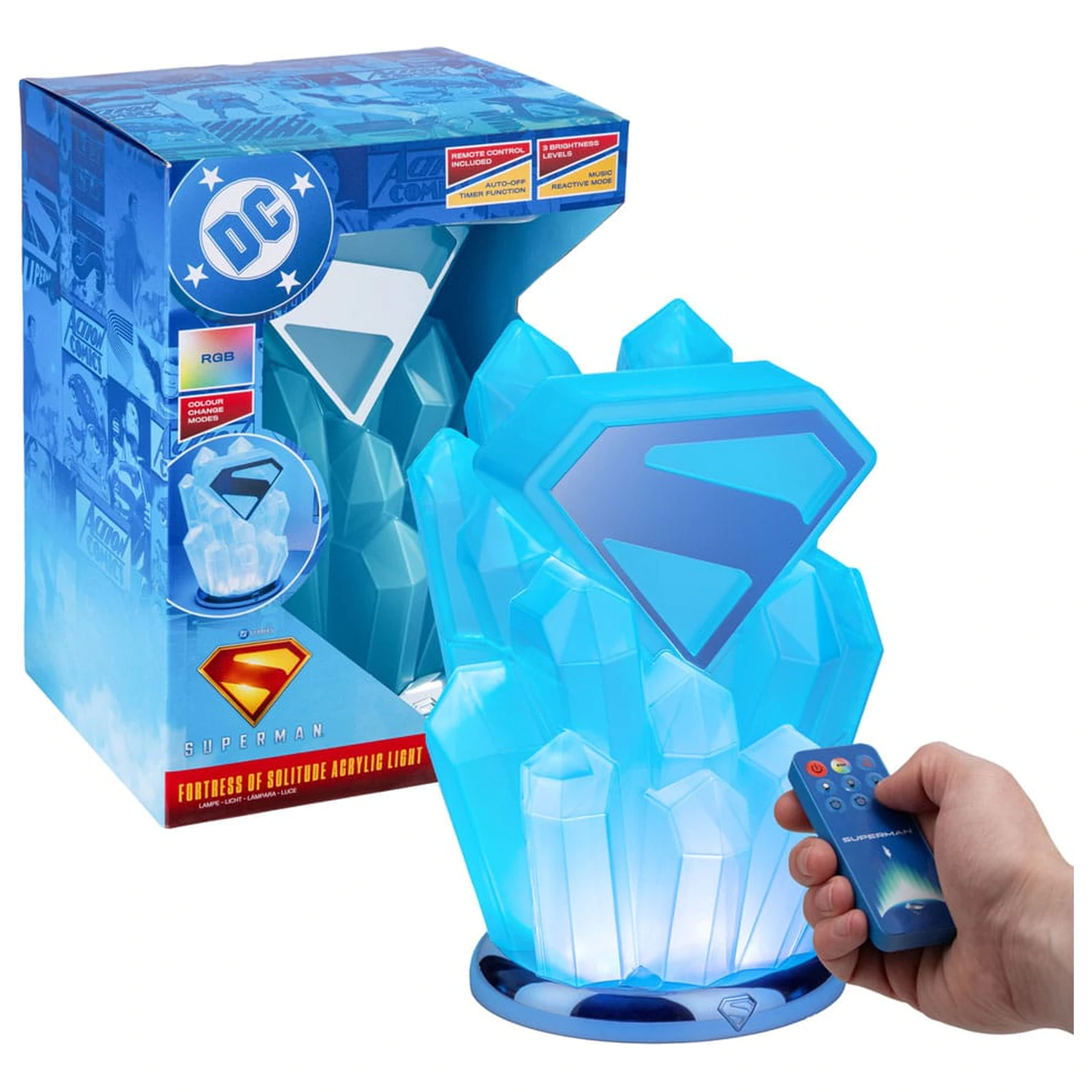 DC Comics Lumina Superman Fortress of Solitude poza produsului
