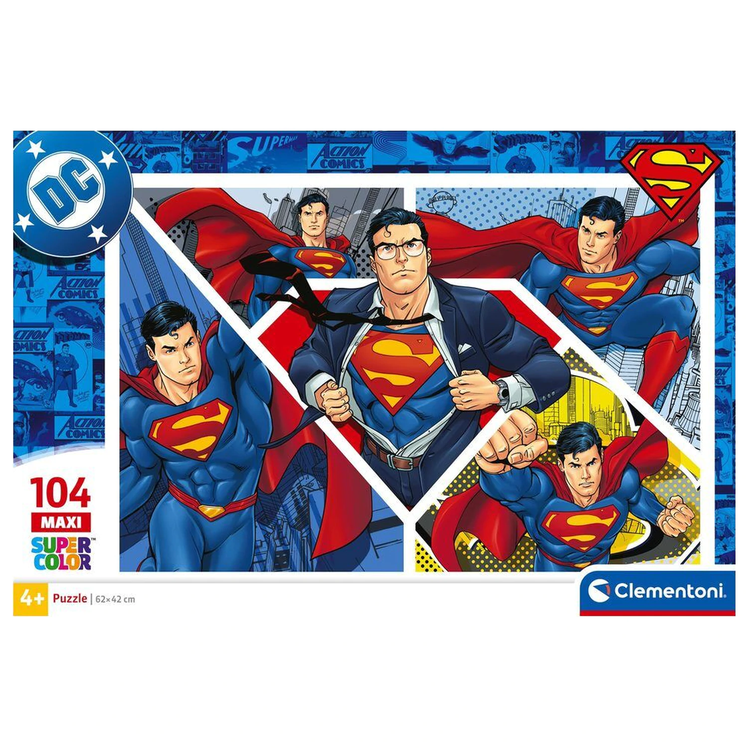 DC Comics superman maxi puzzle 104 piese poza produsului