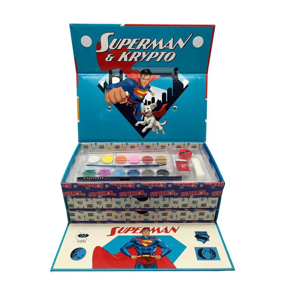 DC Comics Superman Trusa de papetarie de colorat poza produsului