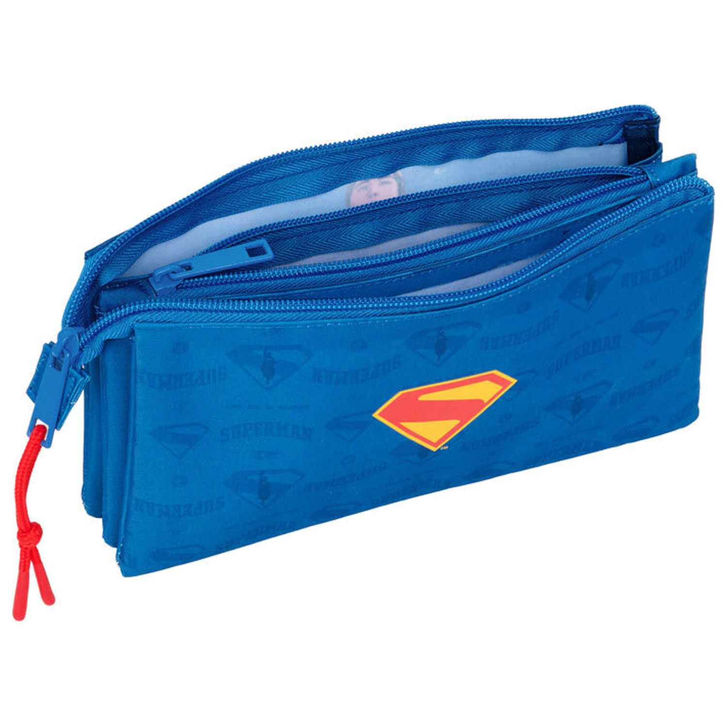 DC Comics Superman etui triplu pentru creioane poza produsului